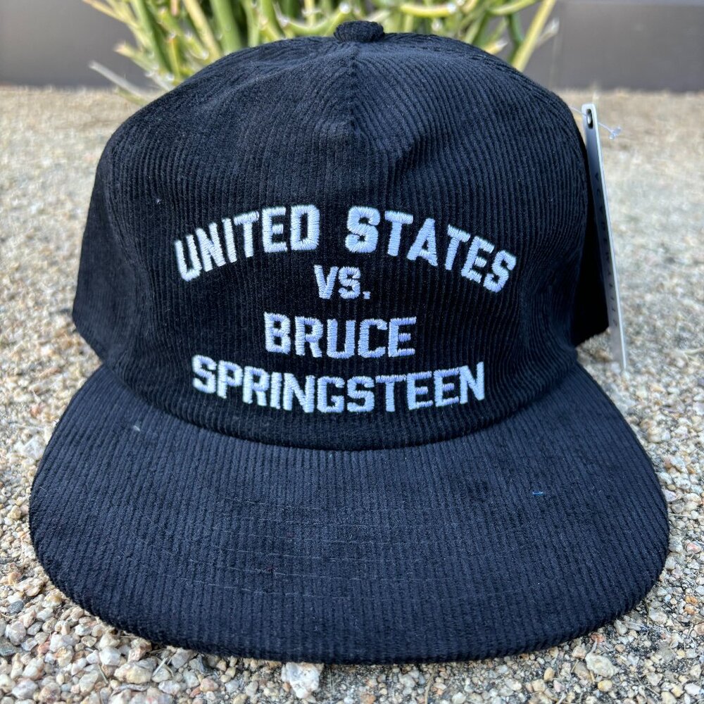 Bruce vs USA Black  Embroidered corduroy Hat Snapback